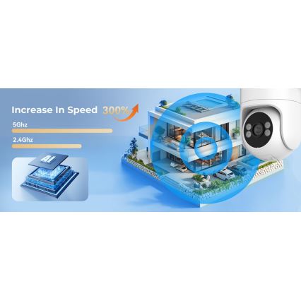 Immax NEO 07819L - Nutikas väliskaamera 4 MP anduriga, 5V, IP65, Wi-FI