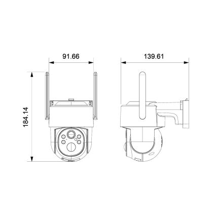 Immax NEO 07820L - Nutikas välitingimustesse mõeldud päikesetoitega kaamera anduriga, 6000 mAh, IP65
