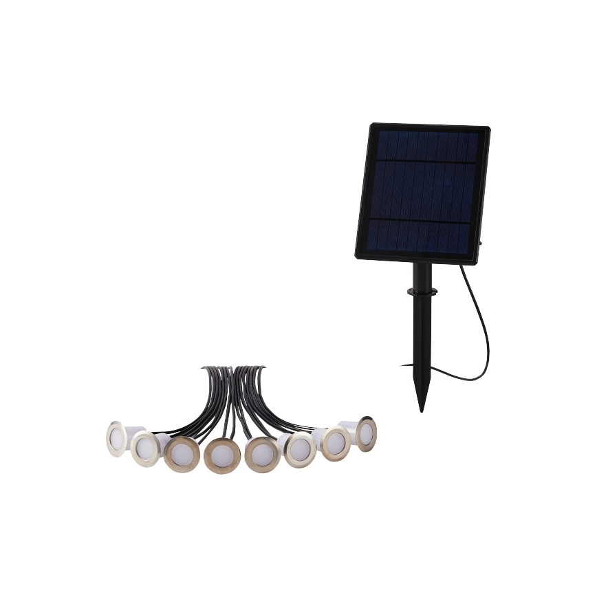 Immax NEO 07905L - LED RGB Hämardatav päikesepaneeliga valgusti ESTRELAS 8xLED/0,25W/5V IP65 Tuya
