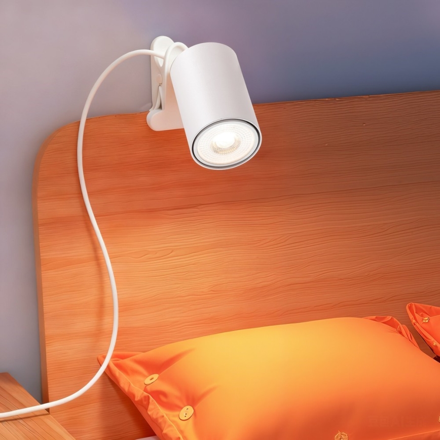 Immax NEO 08292L - Klambriga lamp PUNTO 1xGU10/9W/230V valge