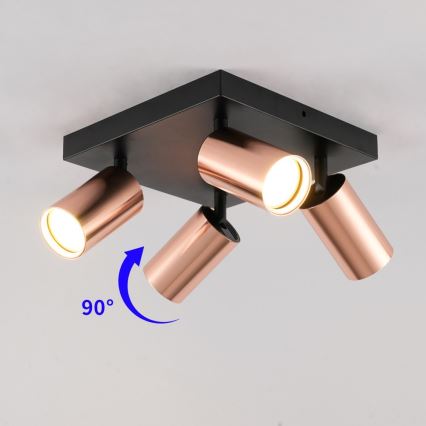 Immax NEO 08304L - PUNTO spottvalgusti 4xGU10/9W/230V roosakuldne