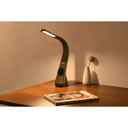 Immax NEO 09110L - hämardatav LED-laualamp traadita laadimisega MAGIC LED/5W/230V, must