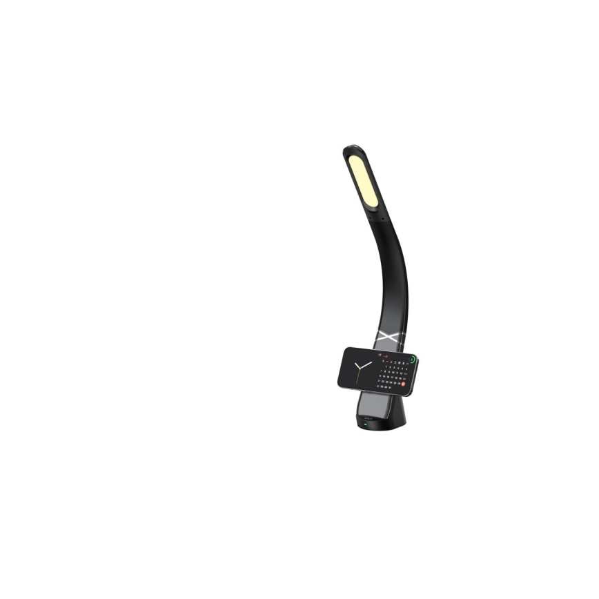 Immax NEO 09110L - hämardatav LED-laualamp traadita laadimisega MAGIC LED/5W/230V, must