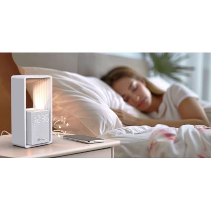 Immax NEO 09113L - LED laualamp äratuskella ja laadimisfunktsiooniga CALM LED/3,5W/5V