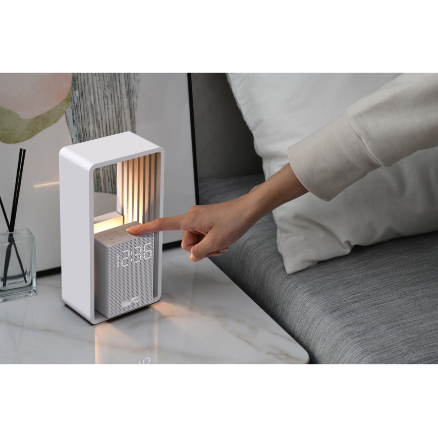 Immax NEO 09113L - LED laualamp äratuskella ja laadimisfunktsiooniga CALM LED/3,5W/5V