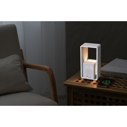 Immax NEO 09113L - LED laualamp äratuskella ja laadimisfunktsiooniga CALM LED/3,5W/5V
