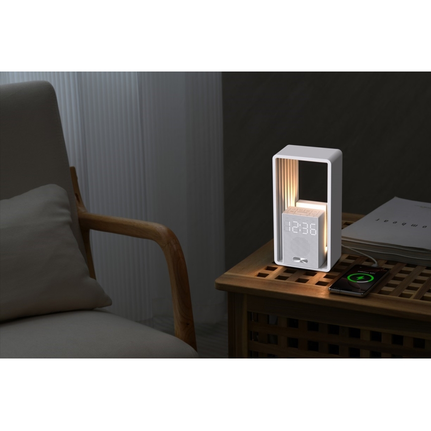 Immax NEO 09113L - LED laualamp äratuskella ja laadimisfunktsiooniga CALM LED/3,5W/5V