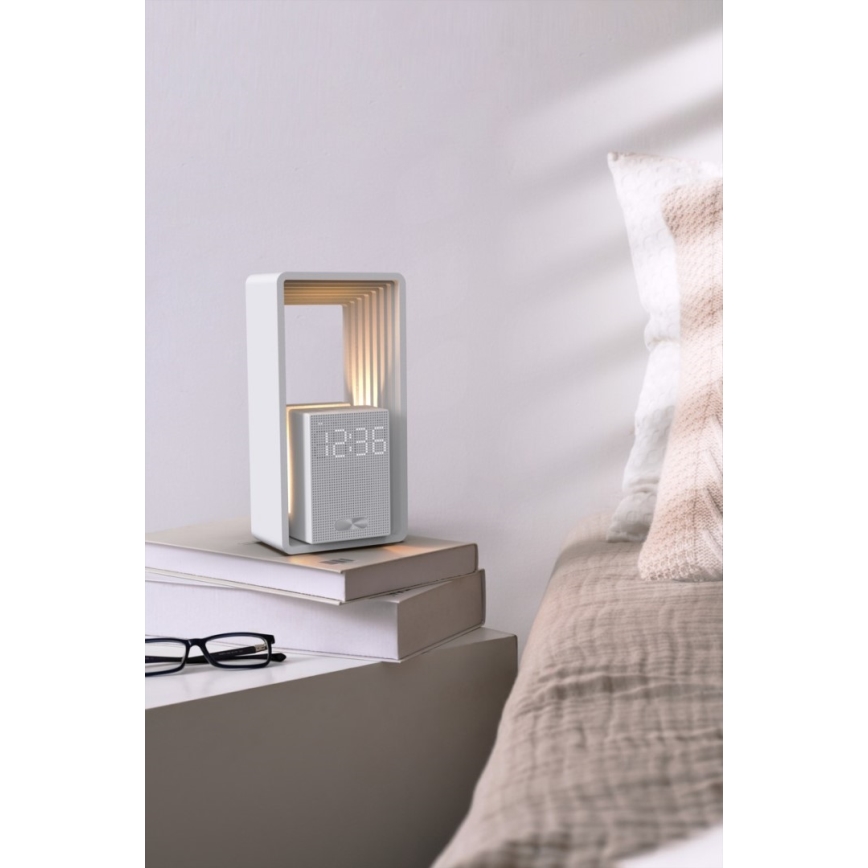 Immax NEO 09113L - LED laualamp äratuskella ja laadimisfunktsiooniga CALM LED/3,5W/5V