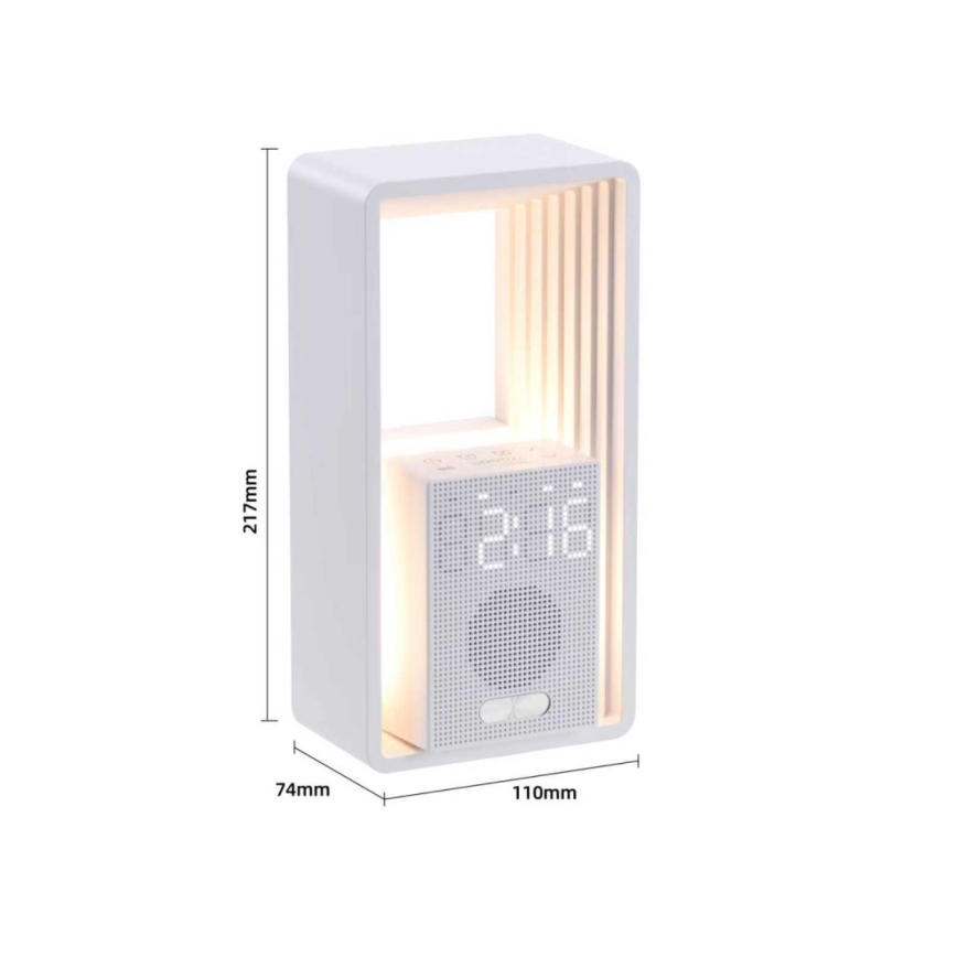 Immax NEO 09113L - LED laualamp äratuskella ja laadimisfunktsiooniga CALM LED/3,5W/5V