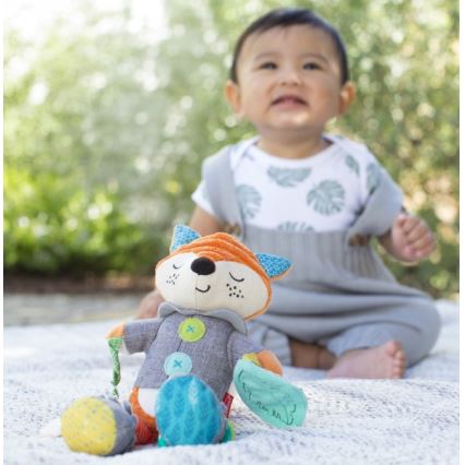 Infantino - Pehme mänguasi närimisrõngaga 30 cm male rebane