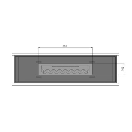 InFire - Biokamin 100x47 cm 3kW tööstuslik