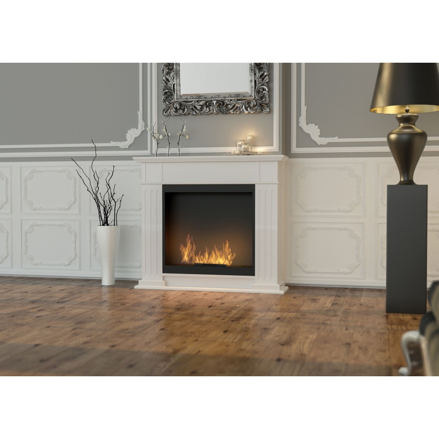 InFire - Biokamin 115x100 cm 3kW valge