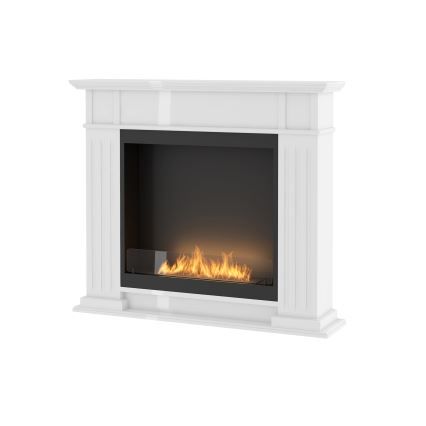 InFire - Biokamin 115x100 cm 3kW valge