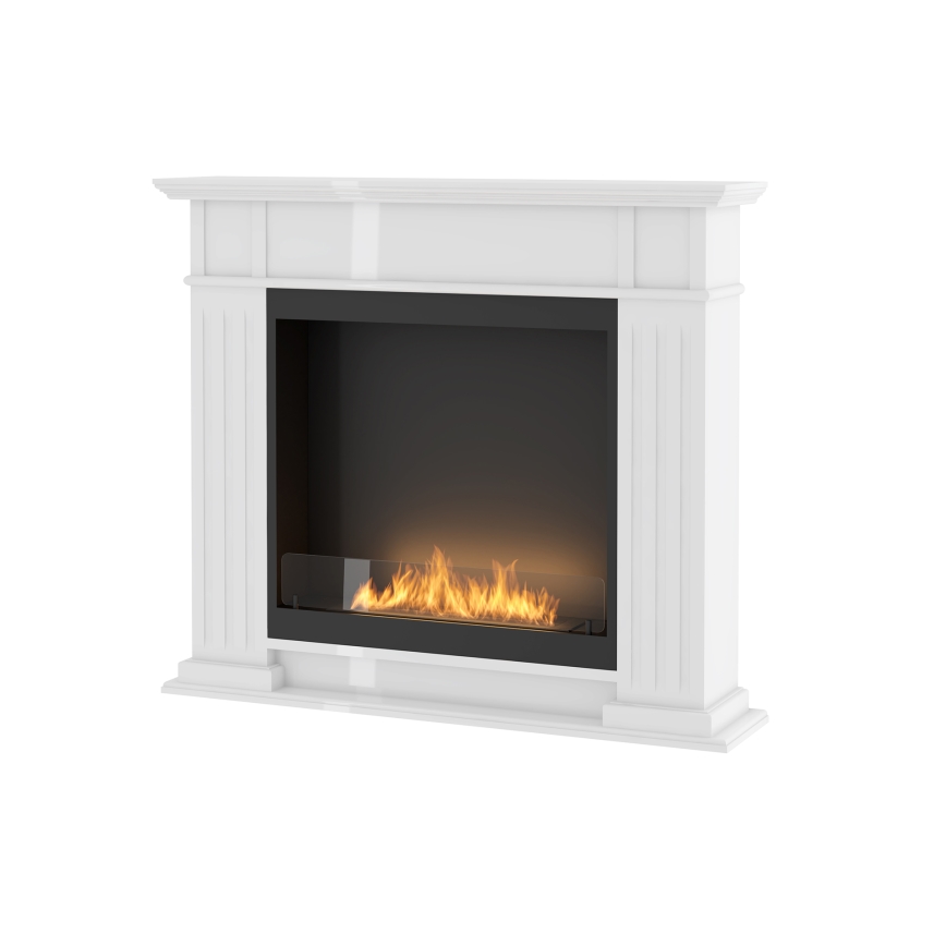 InFire - Biokamin 115x100 cm 3kW valge