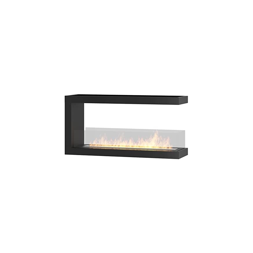 InFire - Biokamin nurka 100x50 cm 3kW kahepoolne