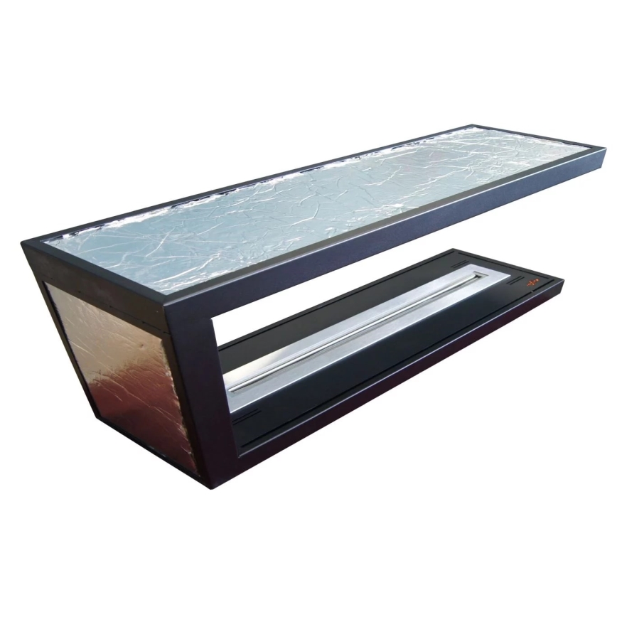 InFire - Biokamin nurka 100x50 cm 3kW kahepoolne