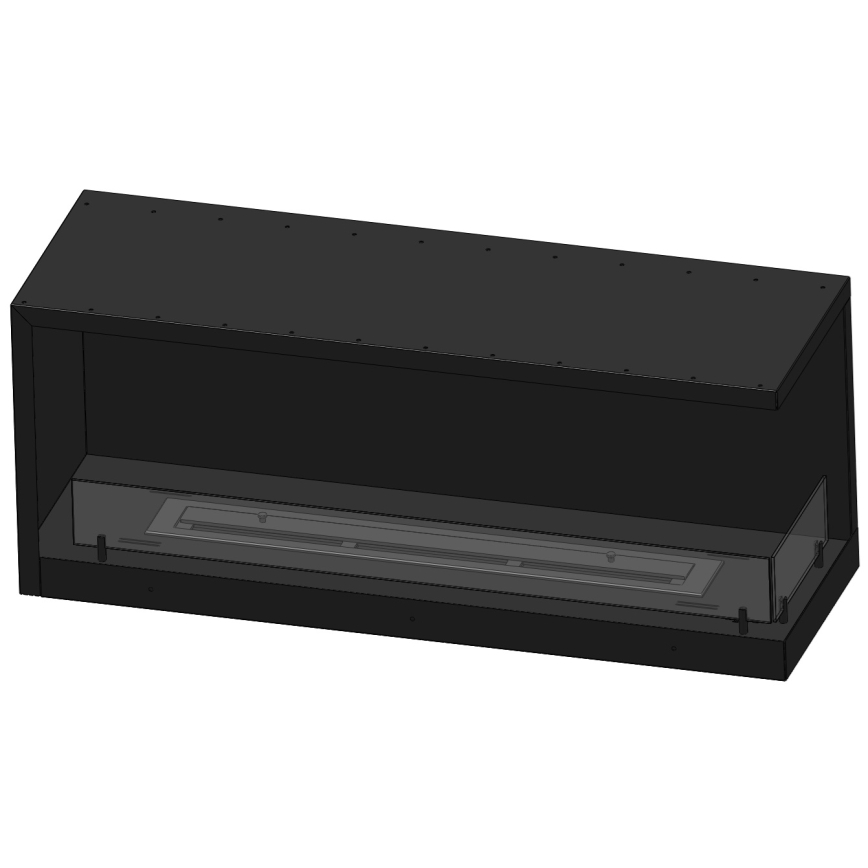 InFire - Biokamin nurka 110x45 cm 3kW must