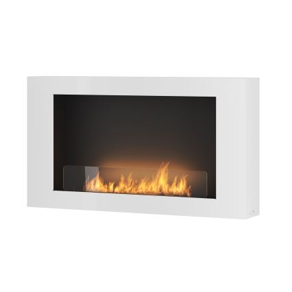 InFire - Biokamin seinale 100x56 cm 3kW valge