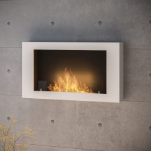 InFire - Biokamin seinale 100x56 cm valge