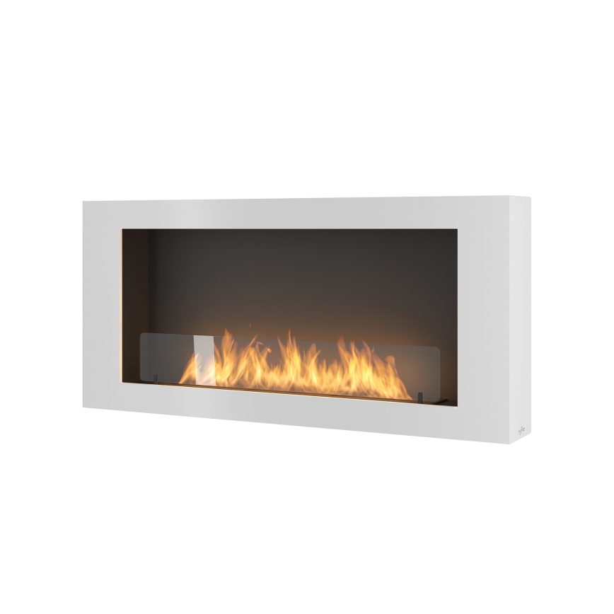 InFire - Biokamin seinale 120x56 cm 3kW valge