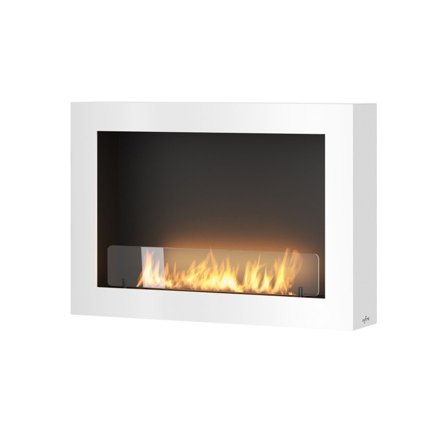 InFire - Biokamin seinale 80x56 cm 3kW valge