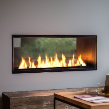 InFire - Sisseehitatud BIO kamin 48,5x123,5 cm 6kW must