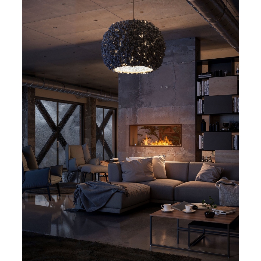 InFire - Sisseehitatud BIO kamin 48,5x123,5 cm 6kW must