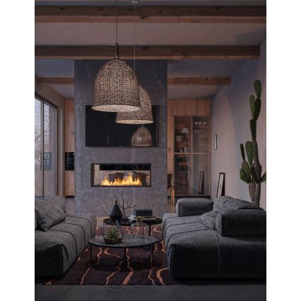 InFire - Sisseehitatud BIO kamin 48,5x123,5 cm 6kW must