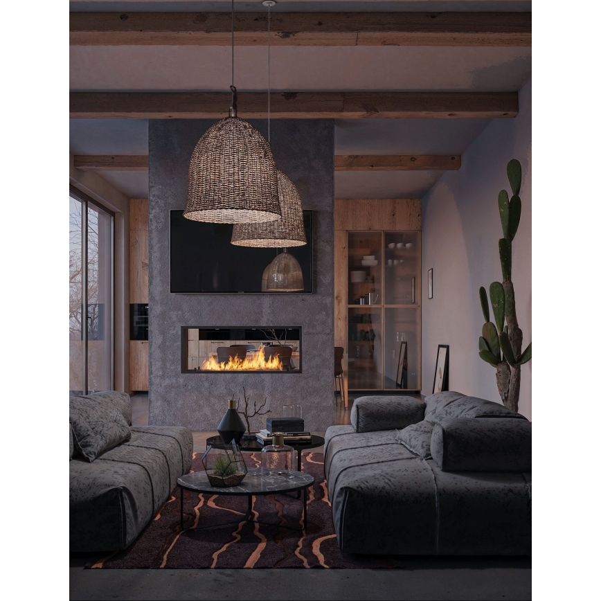InFire - Sisseehitatud BIO kamin 48,5x123,5 cm 6kW must