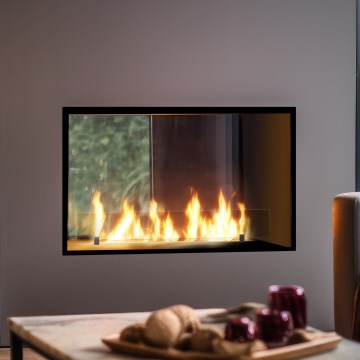 InFire - Sisseehitatud BIO kamin 48,5x83,5 cm 3,5kW must