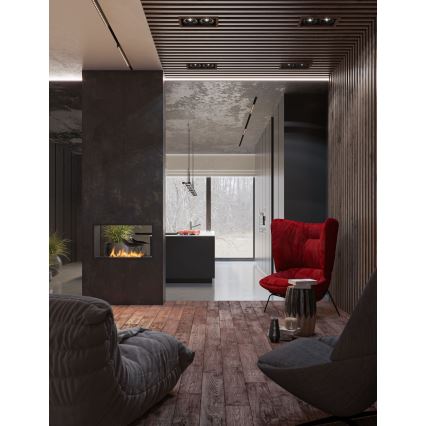 InFire - Sisseehitatud BIO kamin 48,5x83,5 cm 3,5kW must