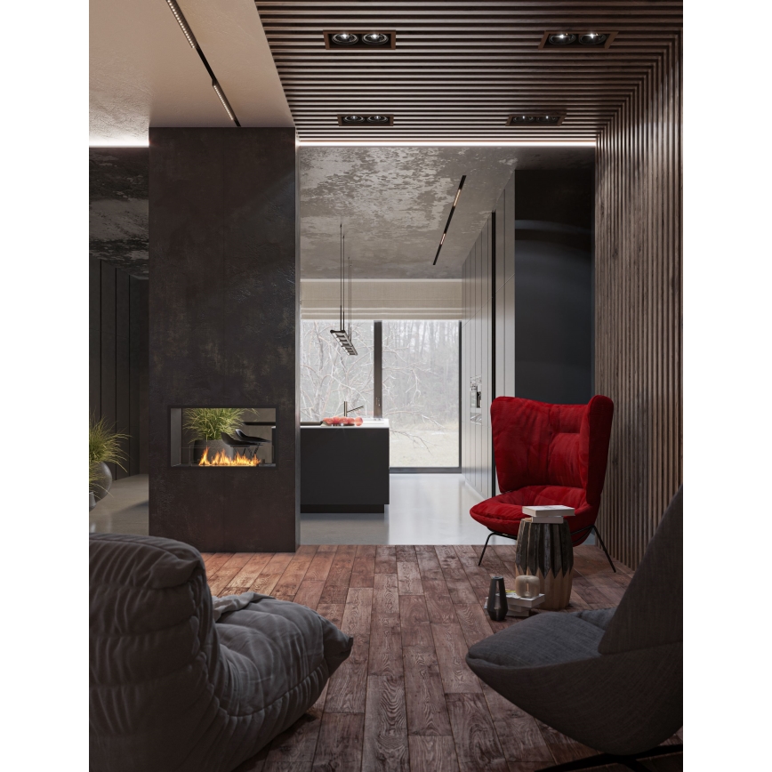 InFire - Sisseehitatud BIO kamin 48,5x83,5 cm 3,5kW must