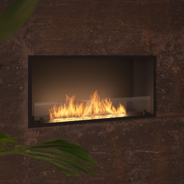InFire - Sisseehitatud BIO kamin 49,4x104,4 cm 6kW must