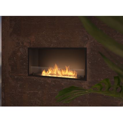 InFire - Sisseehitatud BIO kamin 49,4x104,4 cm 6kW must