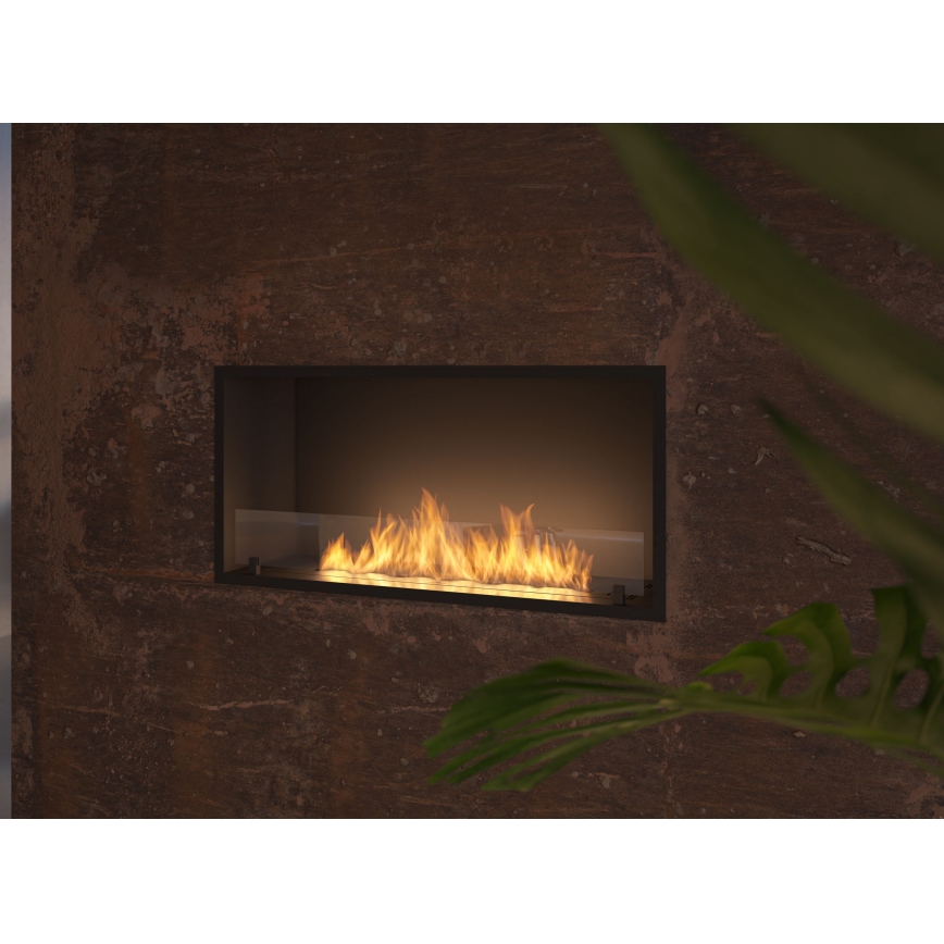 InFire - Sisseehitatud BIO kamin 49,4x104,4 cm 6kW must