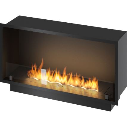 InFire - Sisseehitatud BIO kamin 49,4x104,4 cm 6kW must