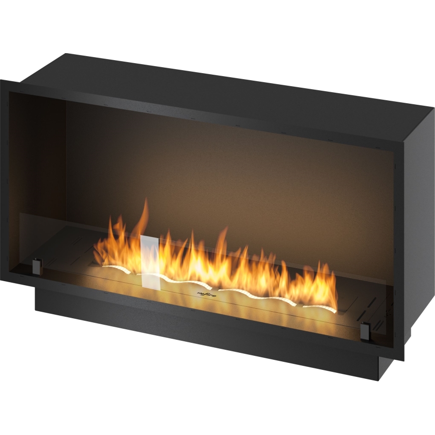 InFire - Sisseehitatud BIO kamin 49,4x104,4 cm 6kW must