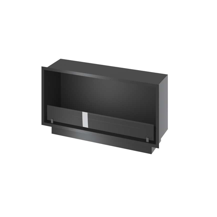 InFire - Sisseehitatud BIO kamin 49,4x104,4 cm 6kW must