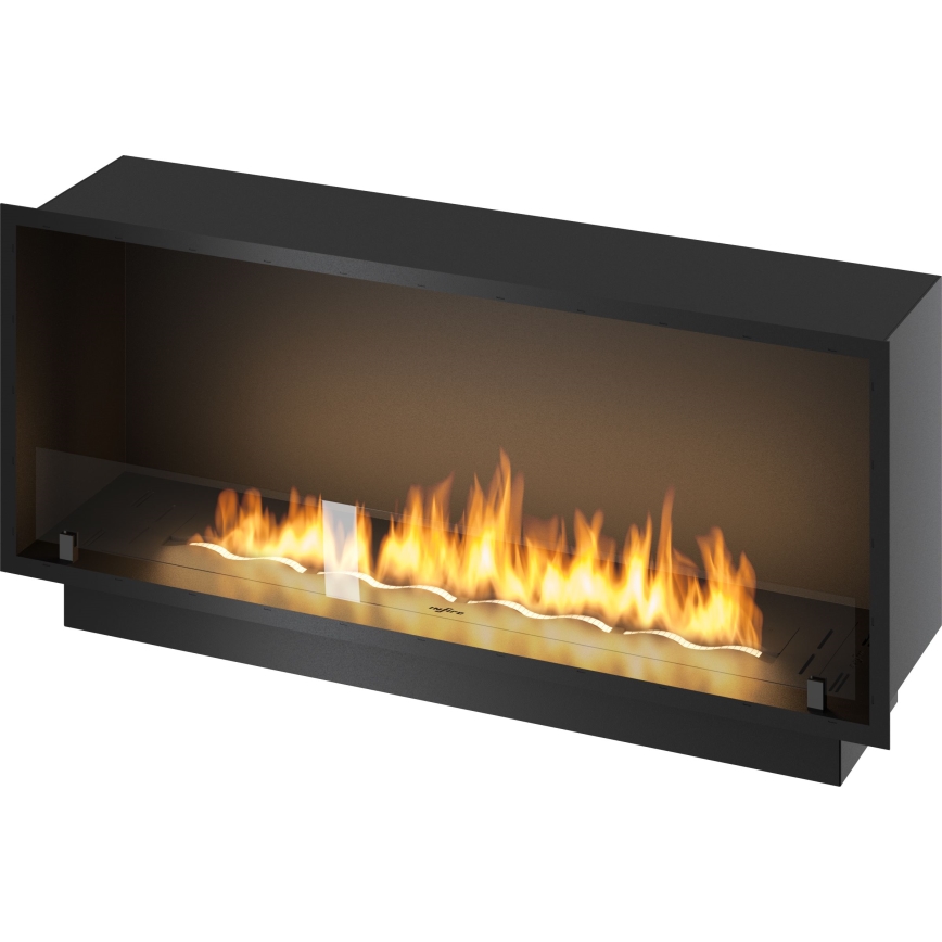 InFire - Sisseehitatud BIO kamin 49,4x124,4 cm 6kW must