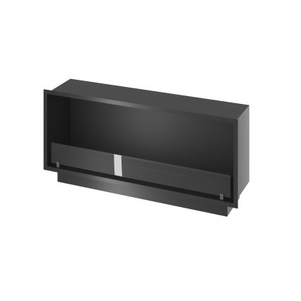 InFire - Sisseehitatud BIO kamin 49,4x124,4 cm 6kW must