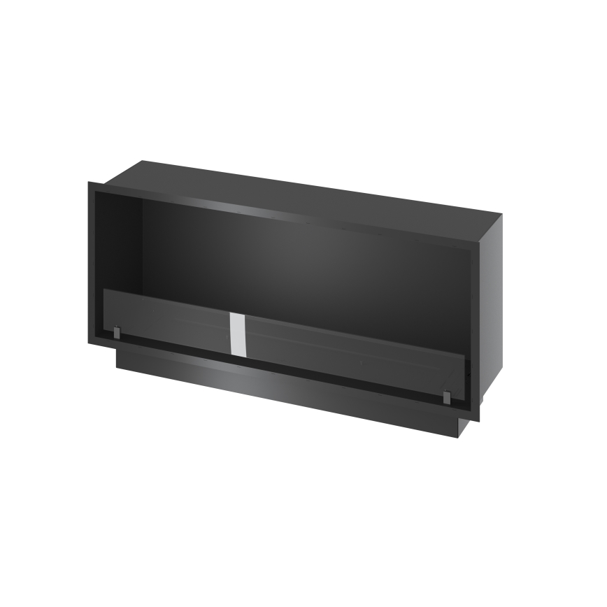 InFire - Sisseehitatud BIO kamin 49,4x124,4 cm 6kW must