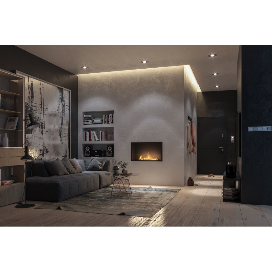 InFire - Sisseehitatud BIO kamin 49,4x84,4 cm 3,5kW must