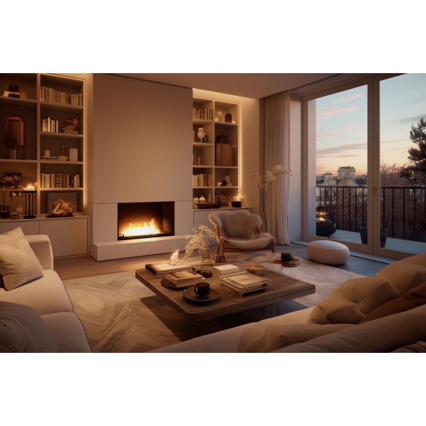 InFire - Sisseehitatud BIO kamin 49,4x84,4 cm 3,5kW must