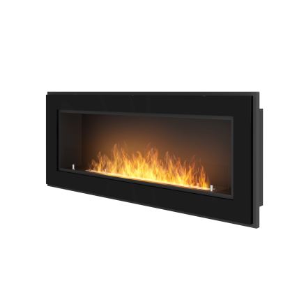 InFire - Sisseehitatud BIO kamin 49x120 cm 3kW must