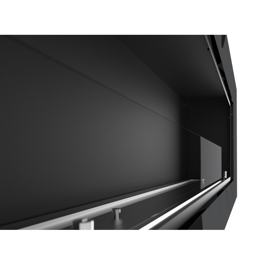 InFire - Sisseehitatud BIO kamin 49x120 cm 3kW must