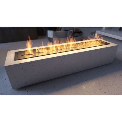 InFire - Sisseehitatud BIO kamin 7,5x120 cm 7kW must