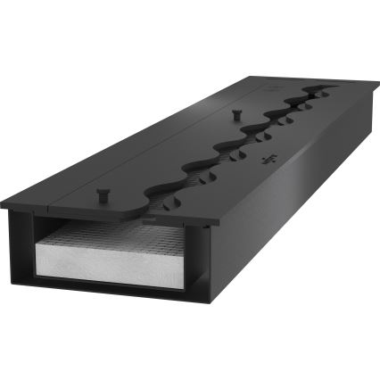 InFire - Sisseehitatud BIO kamin 7,5x120 cm 7kW must