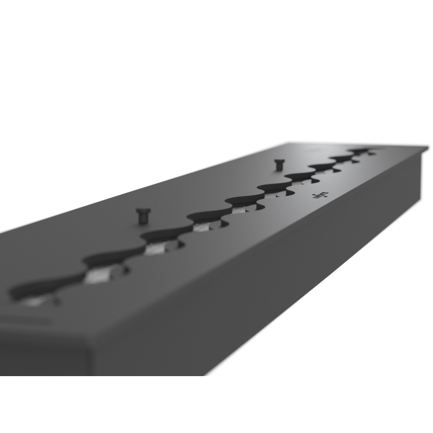 InFire - Sisseehitatud BIO kamin 7,5x120 cm 7kW must