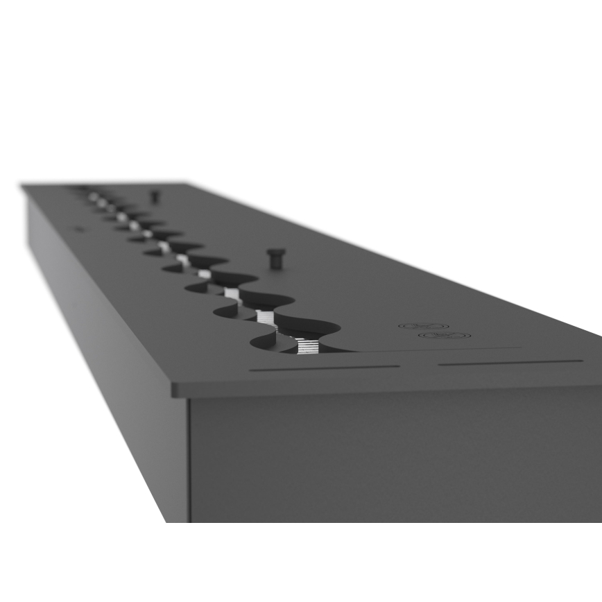 InFire - Sisseehitatud BIO kamin 7,5x120 cm 7kW must