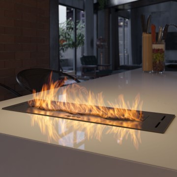 InFire - Sisseehitatud BIO kamin 7,5x50 cm 3,5kW must